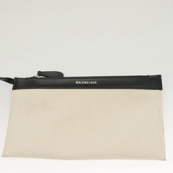 BALENCIAGA Cabas S Tote Bag Canvas White - Picture 12 of 16